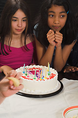 Image showing teen celebrating birthday