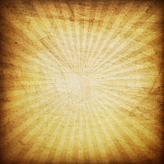Image showing Retro brown sunburst background.