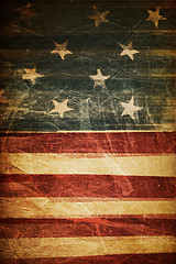 Image showing American flag background