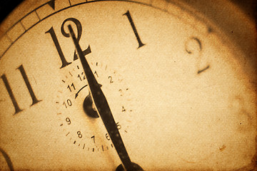 Image showing Vintage clockface background
