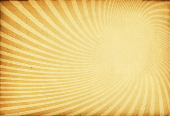 Image showing Sunburst retro texture on old paper.