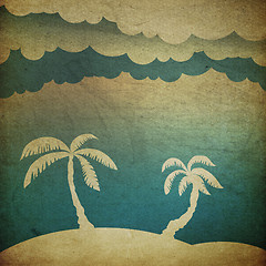 Image showing Summer travel concept background