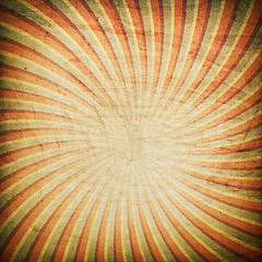 Image showing Grunge swirl rays retro background