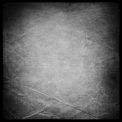 Image showing Square shaped grunge background mask. Isolated on black