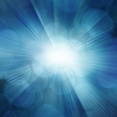 Image showing Blue rays abstract background