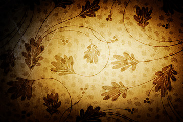 Image showing Vintage background with floral patterns.