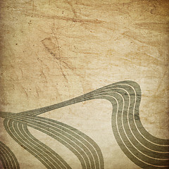 Image showing Retro grunge lines background.