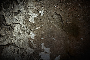 Image showing Grunge cement wall with dramatic light