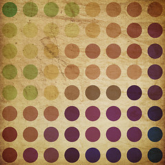 Image showing Retro colorful circles background