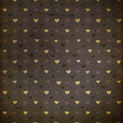 Image showing Retro grunge hearts background. 