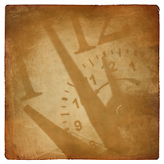 Image showing Grunge time theme background