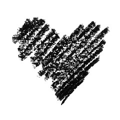 Image showing Painted Heart Symbol Heavy Version.