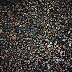 Image showing Old road closeup. Asphalt texture.