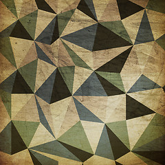 Image showing Retro triangles background