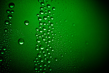 Image showing water-drops on green