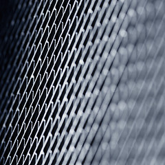 Image showing Metal texture. Blue toned background.