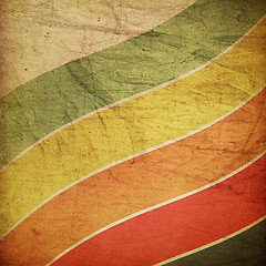 Image showing Vintage grunge colorful lines background.