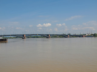 Image showing Rhine river in Mainz