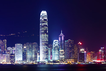 Image showing Hong Kong city at night 