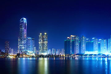 Image showing Tsuen wan west in Hong Kong at night