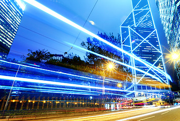 Image showing Hong Kong traffic at night