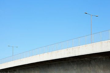 Image showing Lighting pole on highway