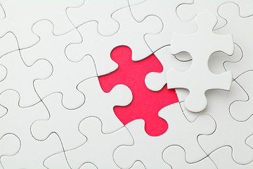 Image showing Puzzle with missing part 