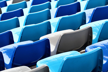 Image showing Seats in stadium