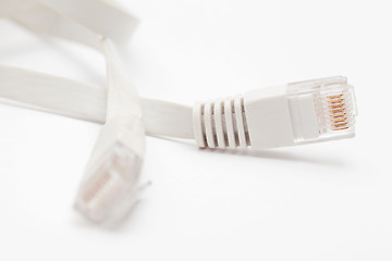 Image showing Ethernet cable port isolated on white background