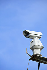 Image showing CCTV with blue sky