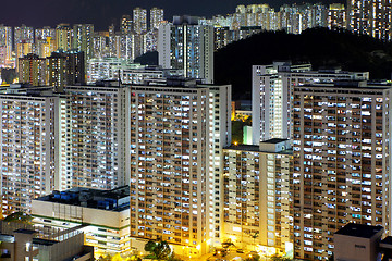 Image showing Crowded residential building 