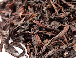 Image showing Chinese black tea isolated on white background