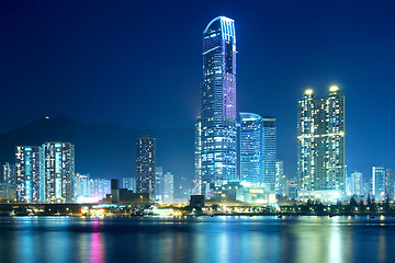 Image showing Tsuen Wan in Hong Kong at night