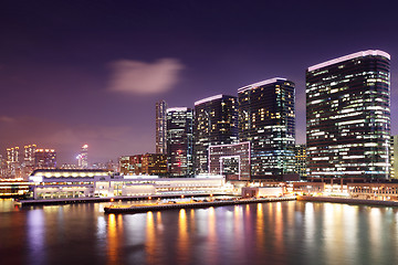 Image showing Kowloon at night 