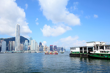 Image showing Hong Kong victoria harbour