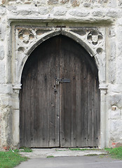Image showing church door