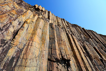 Image showing Hong Kong Geopark with blue sky