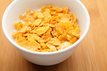 Image showing Corn flake in bowl