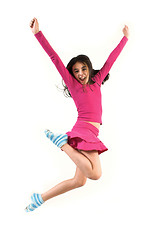 Image showing teen jumping high