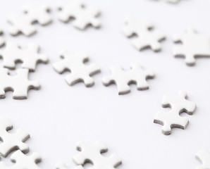 Image showing White puzzle