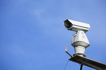 Image showing CCTV with blue sky 