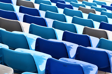 Image showing Seats in stadium