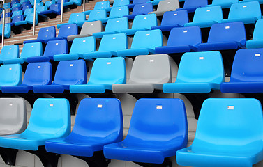 Image showing Seats in stadium