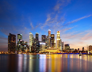Image showing Singapore skyline 