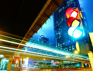 Image showing Traffic light in the city