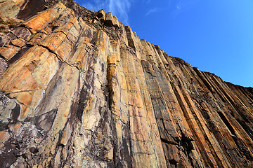 Image showing Hong Kong Geopark with blue sky 