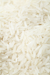 Image showing Uncooked white rice close up 