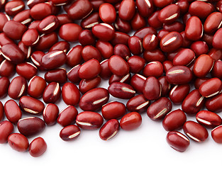 Image showing Red Bean Adzuki on white background