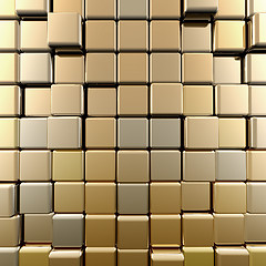 Image showing Gold wall