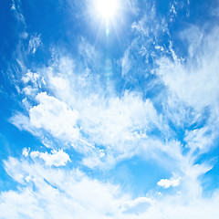 Image showing Blue sky and clouds